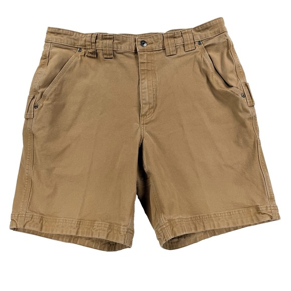 Duluth Pack Other - Mens Duluth Trading Flex Fire Hose Shorts Utility Workwear Brown Size 38 Canvas